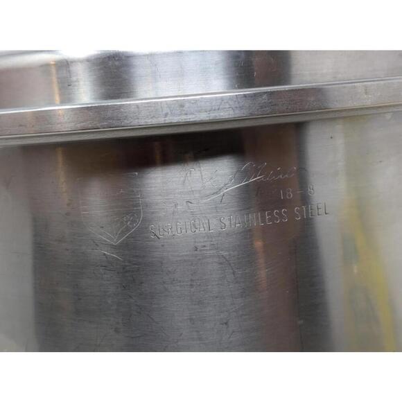 VINTAGE Cook O Matic 5QT 3 Ply Surgical Stainless Steel Boiling Pot 10" - Picture 2 of 9